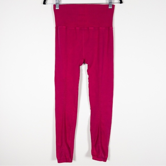 Free People Movement Pink High-Rise 7/8 Length Good Karma Leggings - Picture 10 of 13